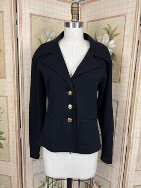 1990s Todd Oldham Wool Blazer, Black